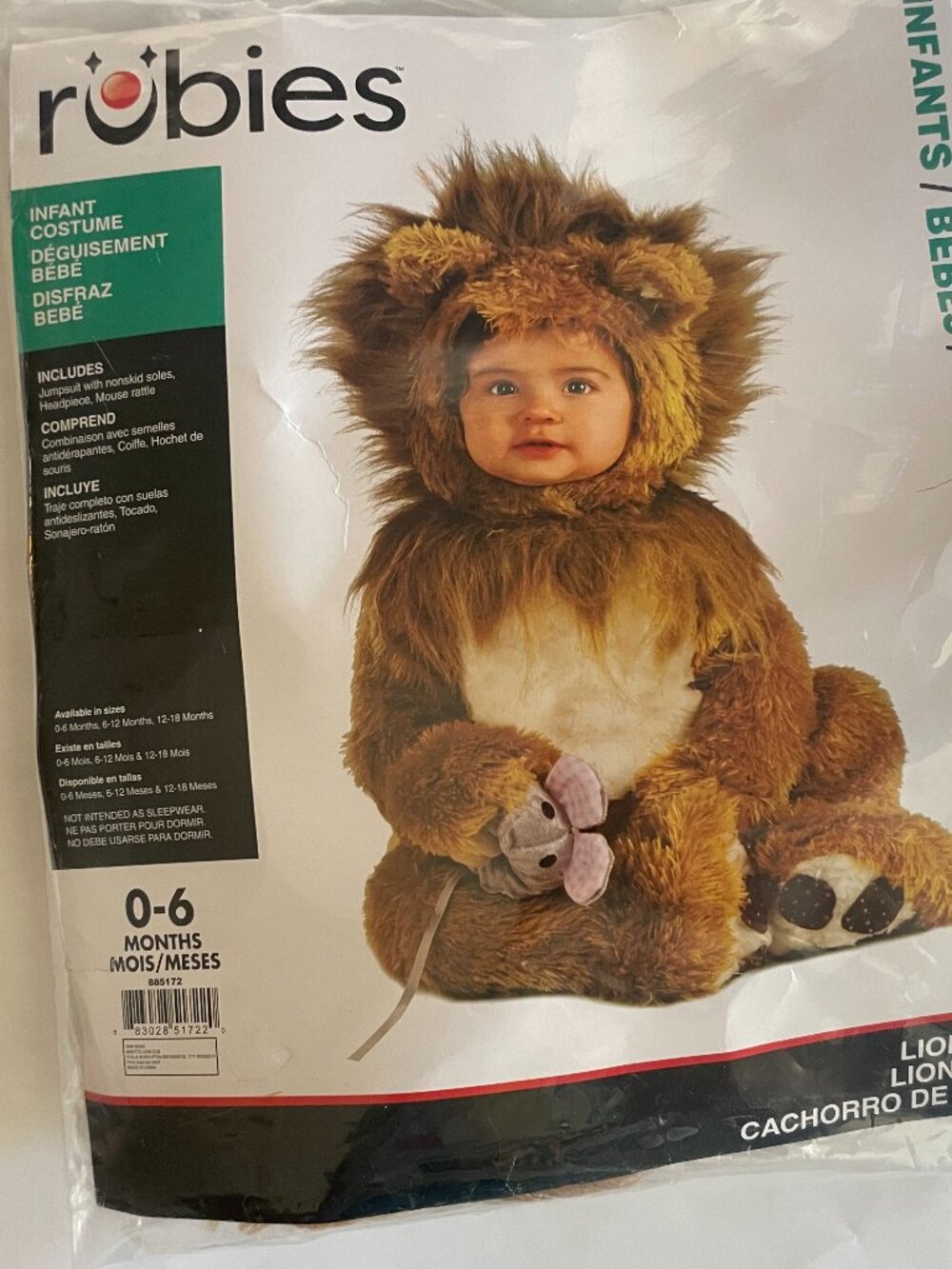 Rubies Infant Lion Cub Costume